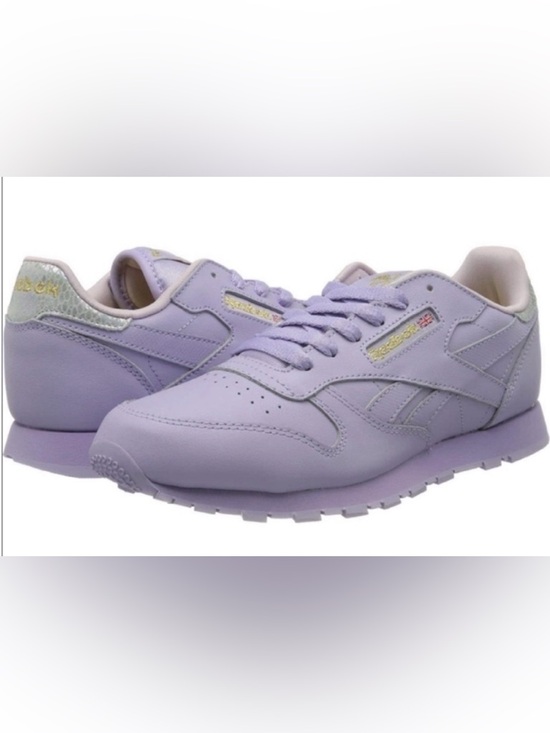 Reebok Shoes - Reebok Classic Leather Metallic Sneakers Purple Retro 90’s Y2k Size 6 Street